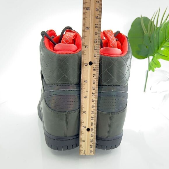 Nike Dunk Sky Hi Hidden Wedge Sneaker boot 2.0 Women Size 9 Green Water Repel - Picture 10 of 16